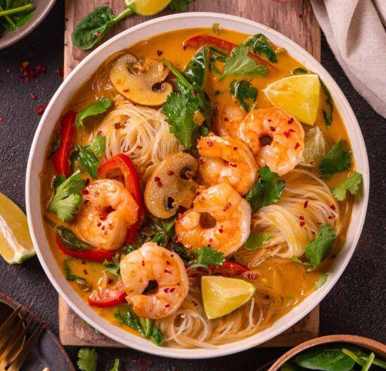 Spicy Shrimp Noodle Soup
