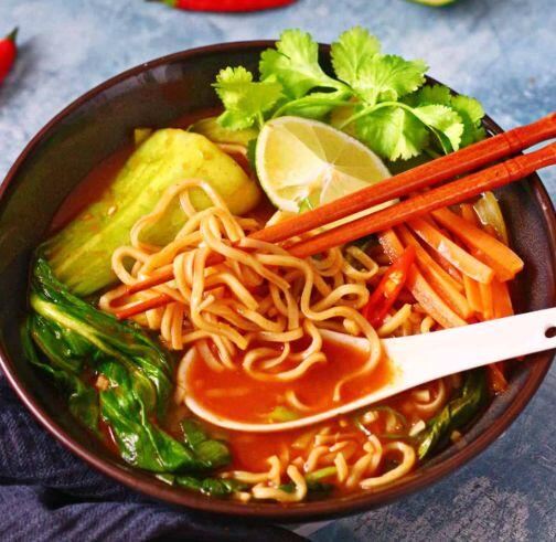 Spicy Veg Noodle Soup