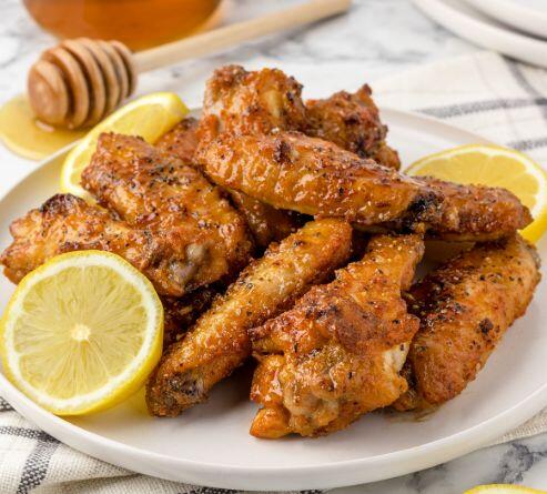 Honey lemon pepper Wing (8) combo