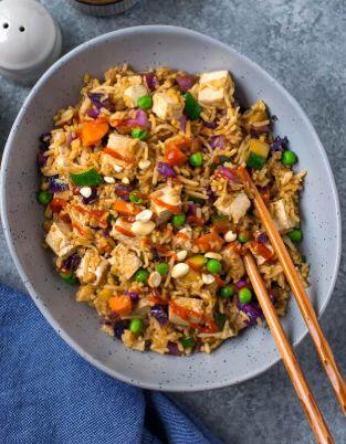 Vegetable Tofu Fried Rice