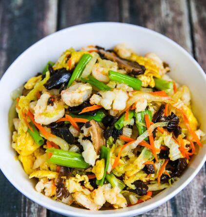 Mu shu shrimp