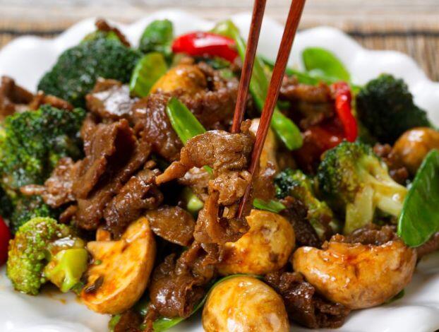 Beef  w. mixed Vegetable