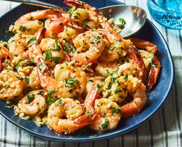 Shrimp in Garlic  Sauce