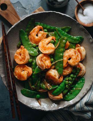 Shrimp & Snow peas
