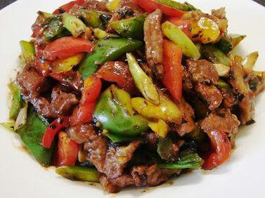 Pork w. Black  pepper sauce