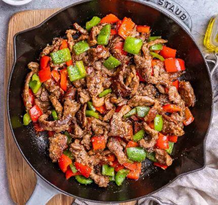 L#  Black Pepper  Beef